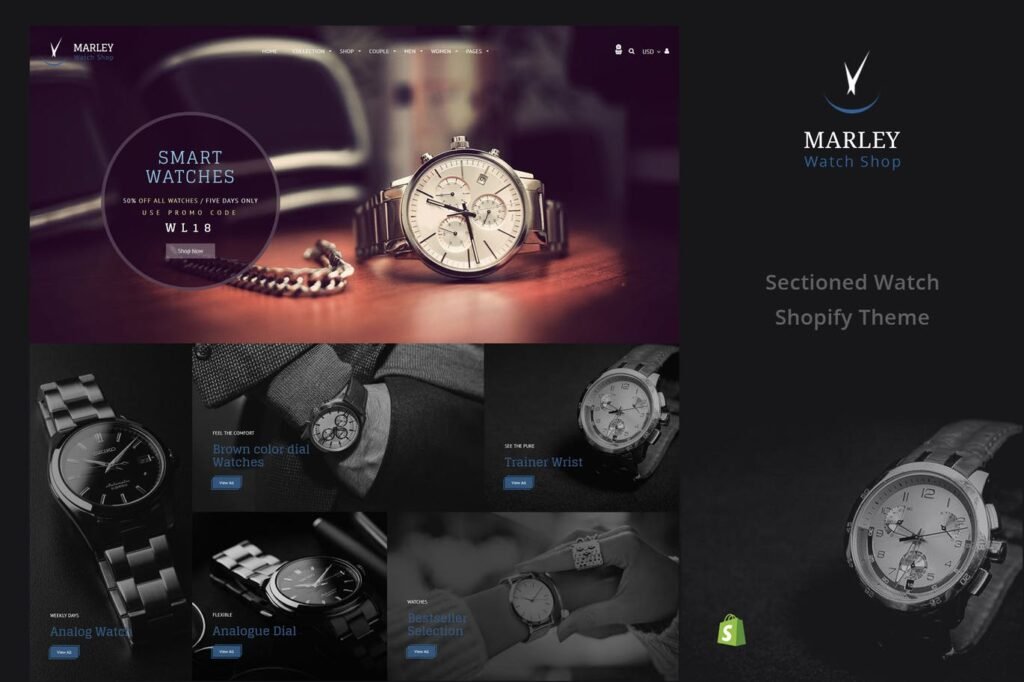 Marley | Tema Sectioned Watch Shopify