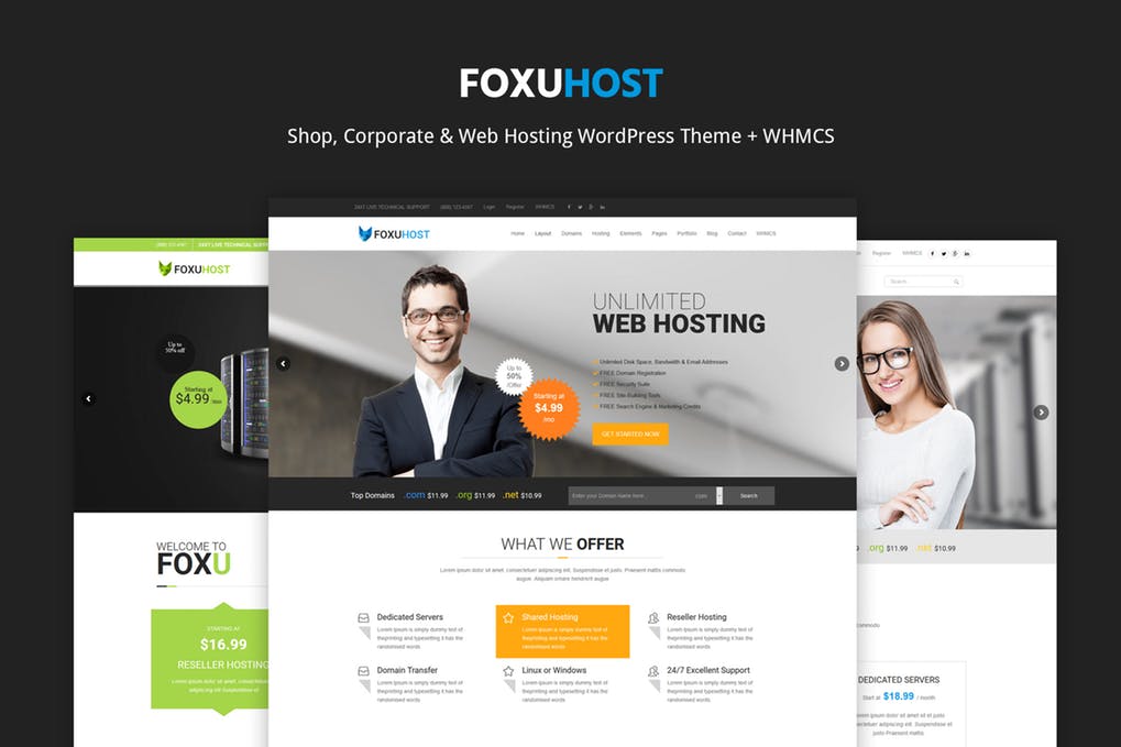 FoxuhHost – Tema Web Hosting + WHMCS