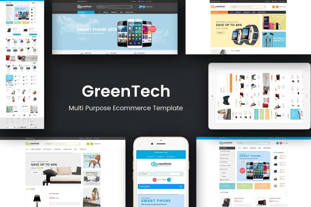 GreenTech – Tema de Compras Responsivas Opencart