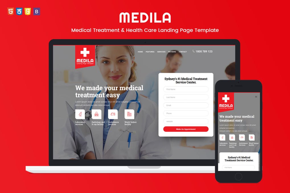 Medila – Modelo de Site para Clínica Médica