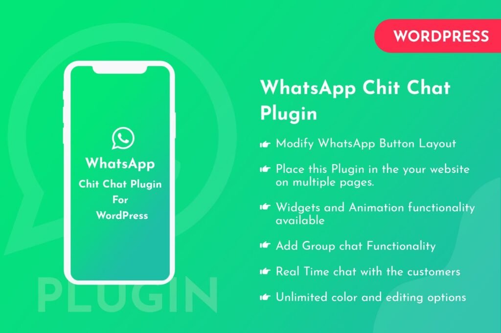 Plugin WhatsApp Chit Chat para WordPress