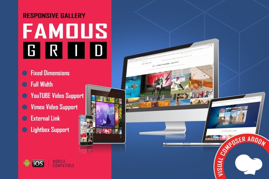 Famous – Grid Gallery for WPBakery Page Builder