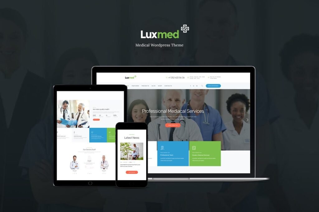 LuxMed – Tema WordPress para Site de Medicina