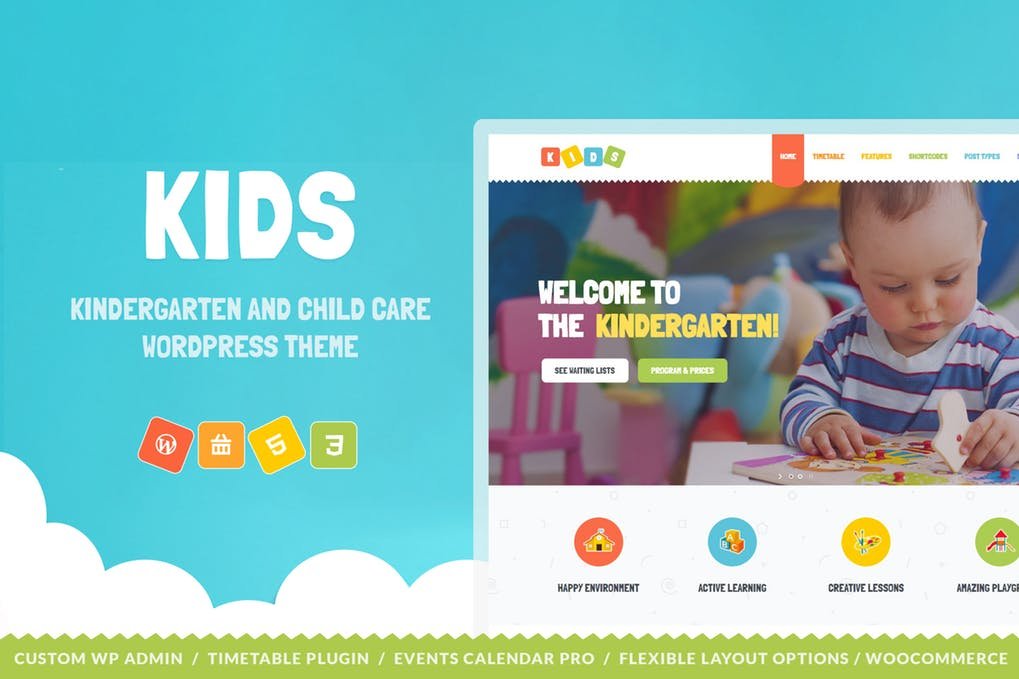 Kids – Day Care & Kindergarten WordPress Theme