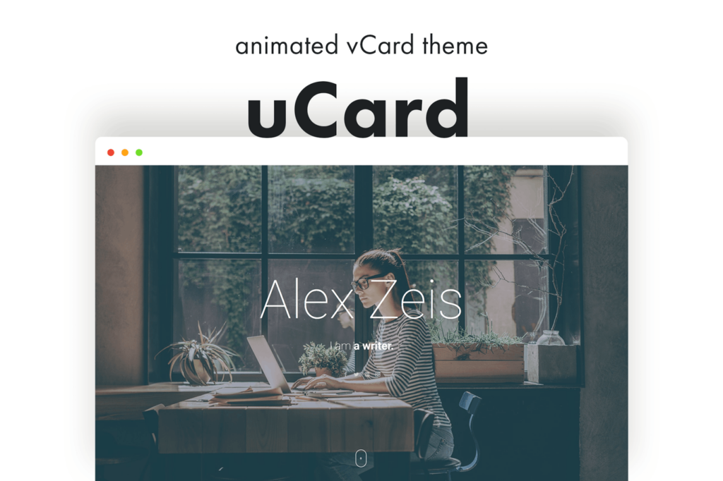 uCard – Animated vCard WordPress Theme