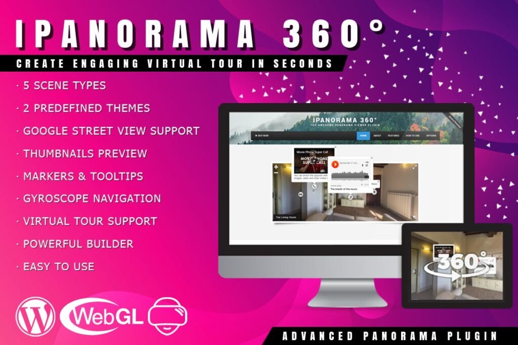 iPanorama 360 – Virtual Tour Builder para WordPress