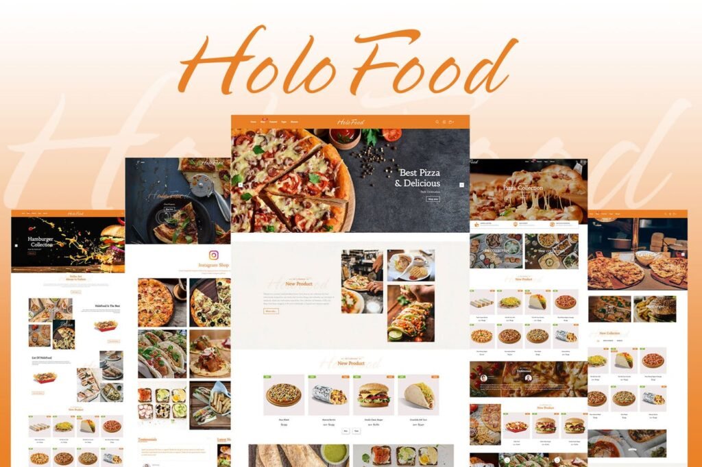 HoloFood – Tema Fast Food e Restaurante para Shopify