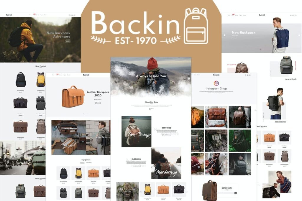Backin – Tema Shopify para Loja de Bolsas e Mochilas