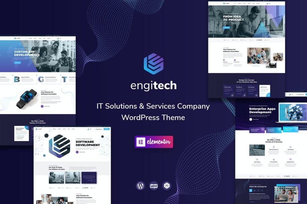 Engitech – Tema WordPress para Empresas de TI