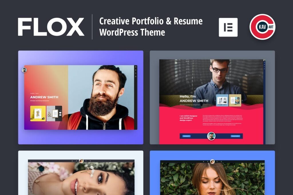 FLOX – Tema WordPress para Portfólio Pessoal & Resume