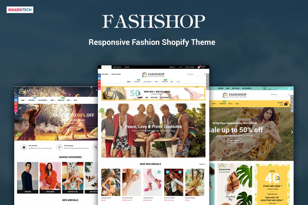 FashShop – Tema Shopify de Arrastar e soltar Bootstrap 4