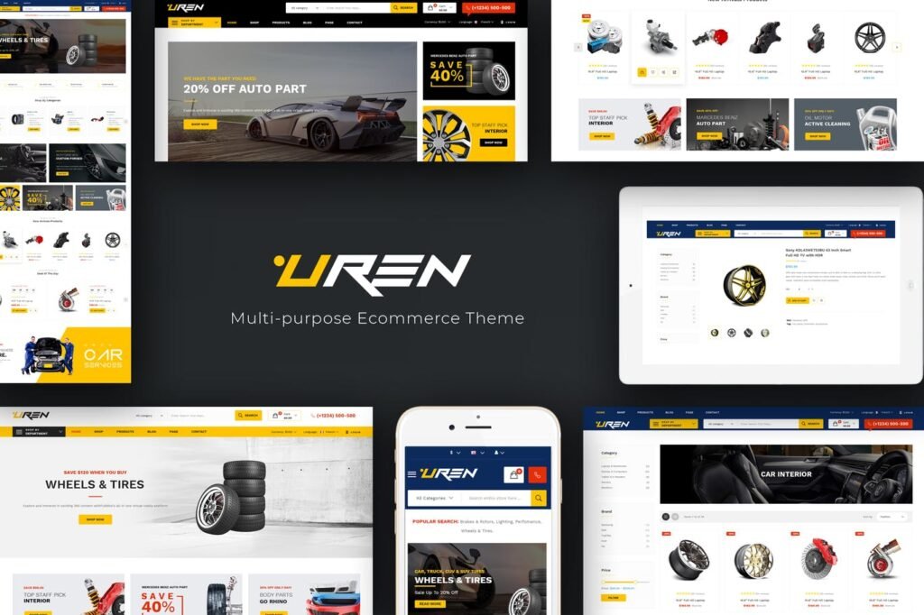 Uren – Tema Opencart para Acessórios Automotivos