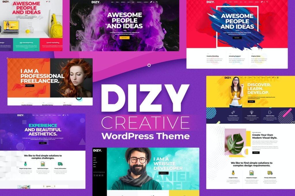 Dizy – Tema WordPress para Portfólio Criativo