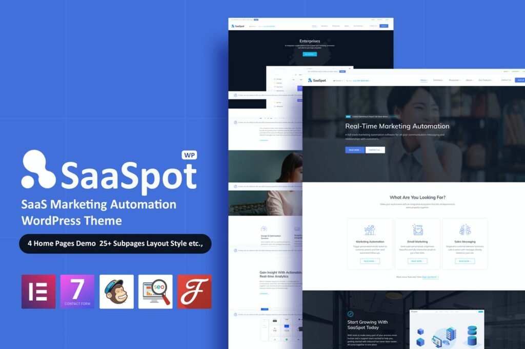 SaaSpot – Tema WordPress para Automação de Marketing SaaS