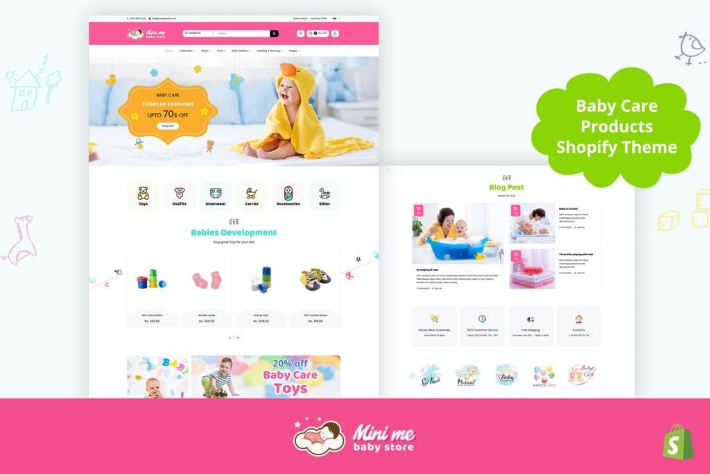 Mini Me – Tema Shopify Baby, Kids para Produtos Infantis