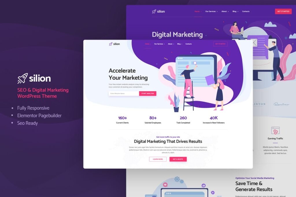 Silion – Tema WordPress para Marketing Digital