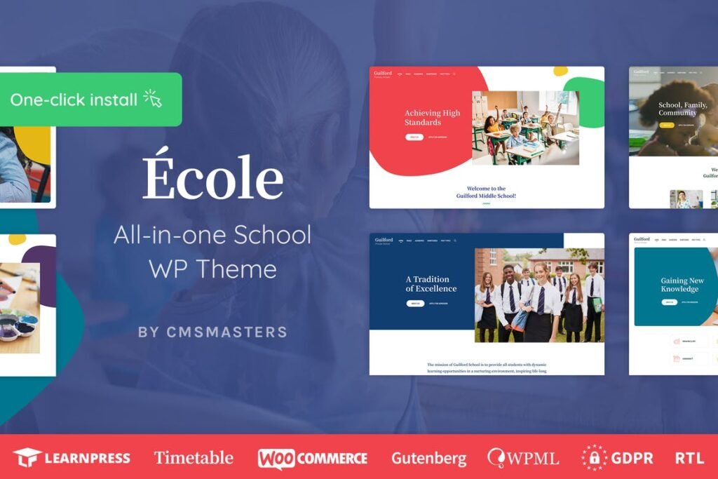 Ecole – Tema WordPress para Educação & Escolas