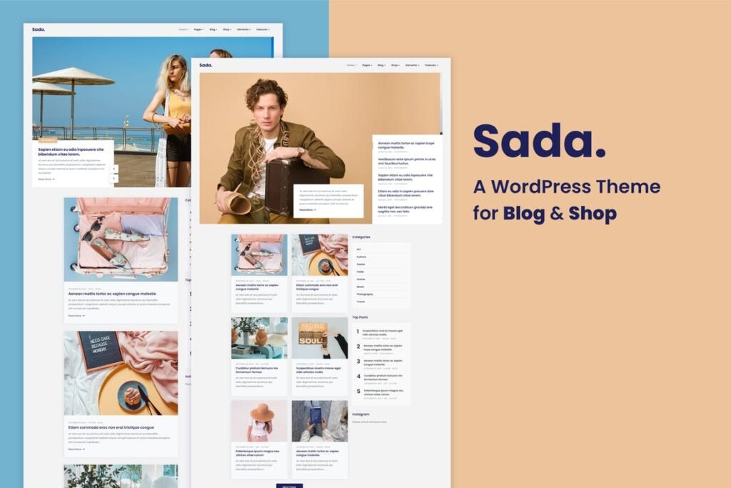 Sada – Tema WordPress para Blogs & Shops