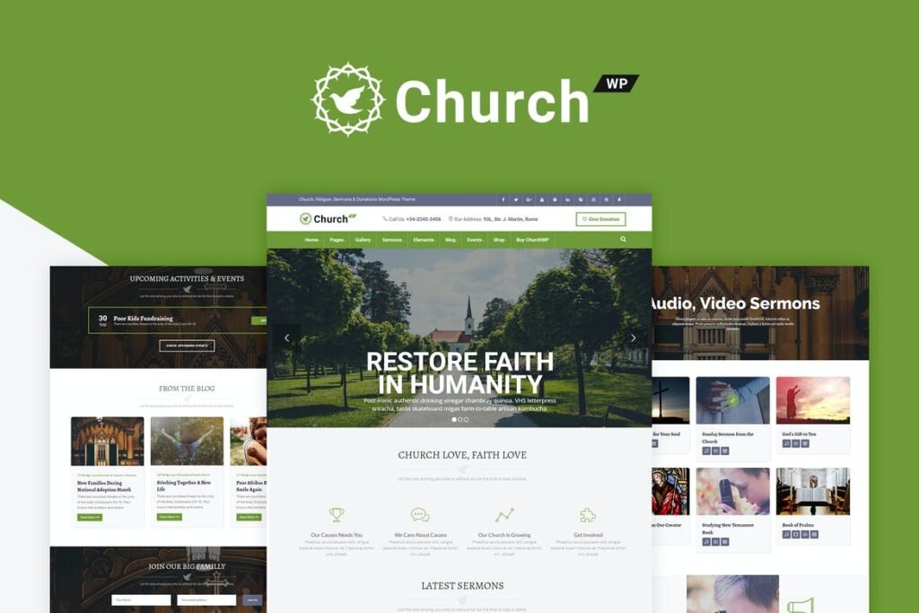 ChurchWP – Temas WordPress para Igrejas
