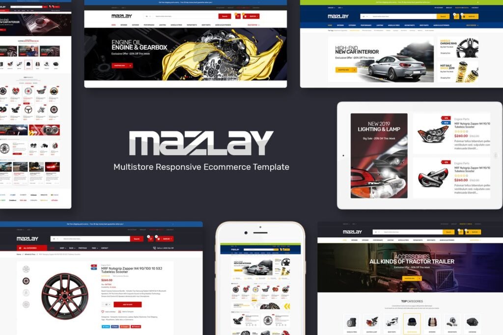 Mazlay – Tema Prestashop de Acessórios Automotivos