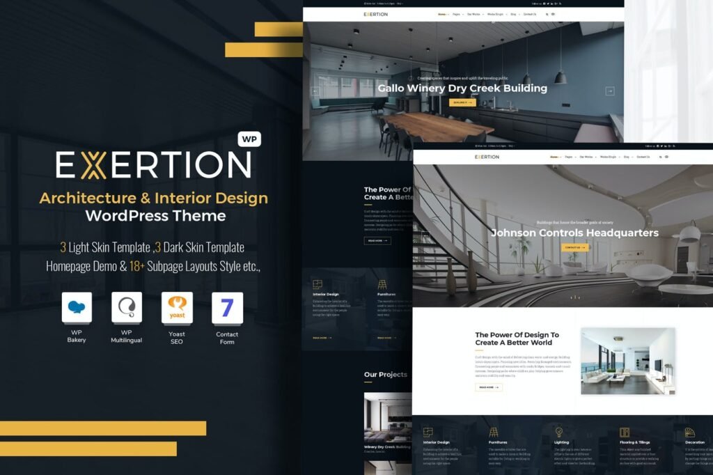 Exertion – Arquitetura & Interior WordPress Tema