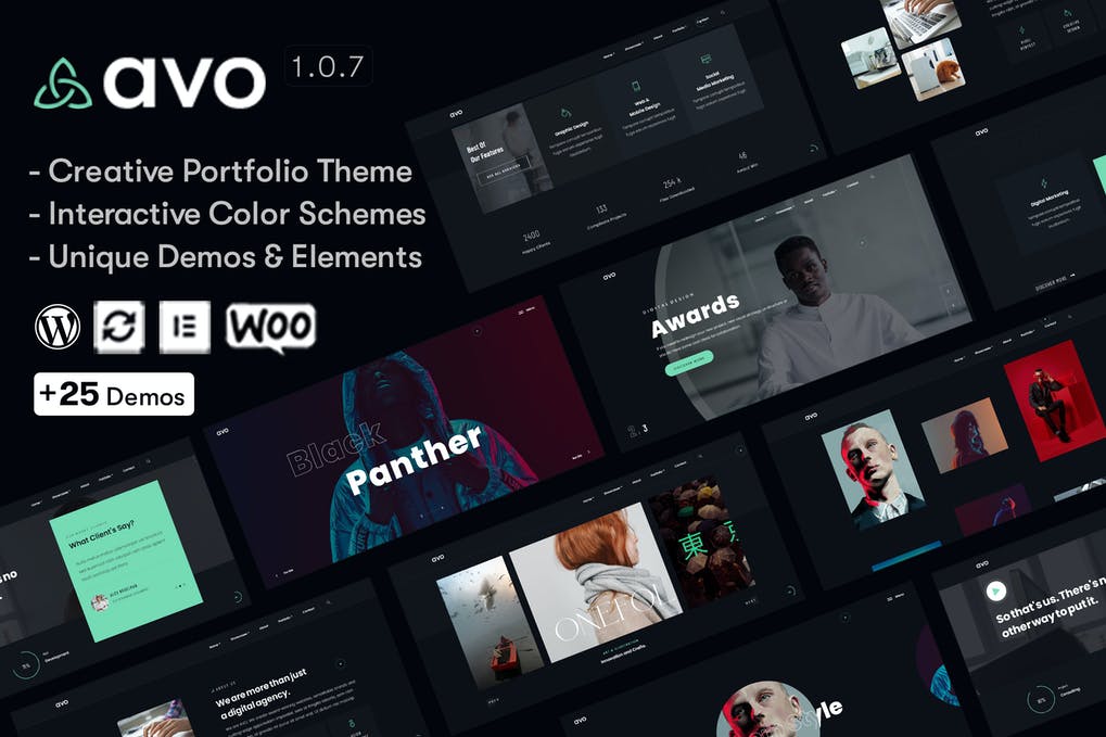 Avo – Tema WordPress para Portfólio Criativo e Agência Digital
