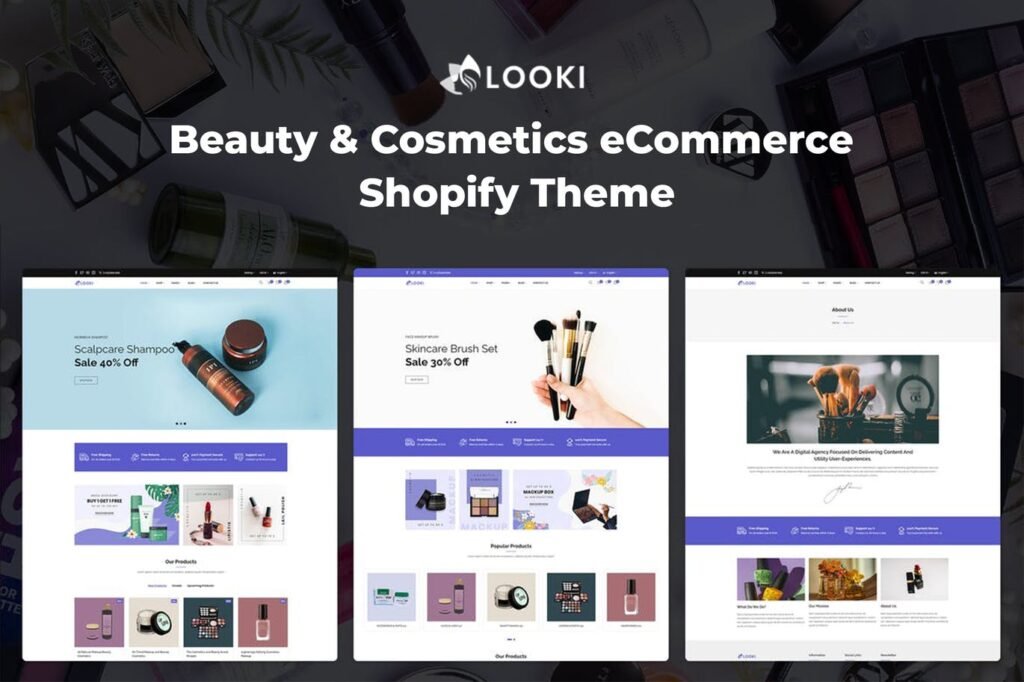 Looki – Tema Shopify eCommerce de Beleza e Cosméticos