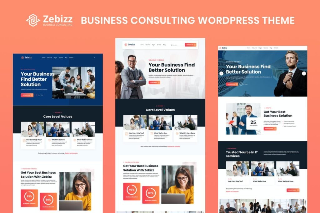 Zebizz – Tema WordPress para Consultoria e Nogócios