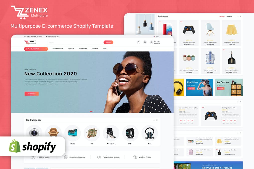 Zenex – Tema Shopify E-commerce Multipurpose