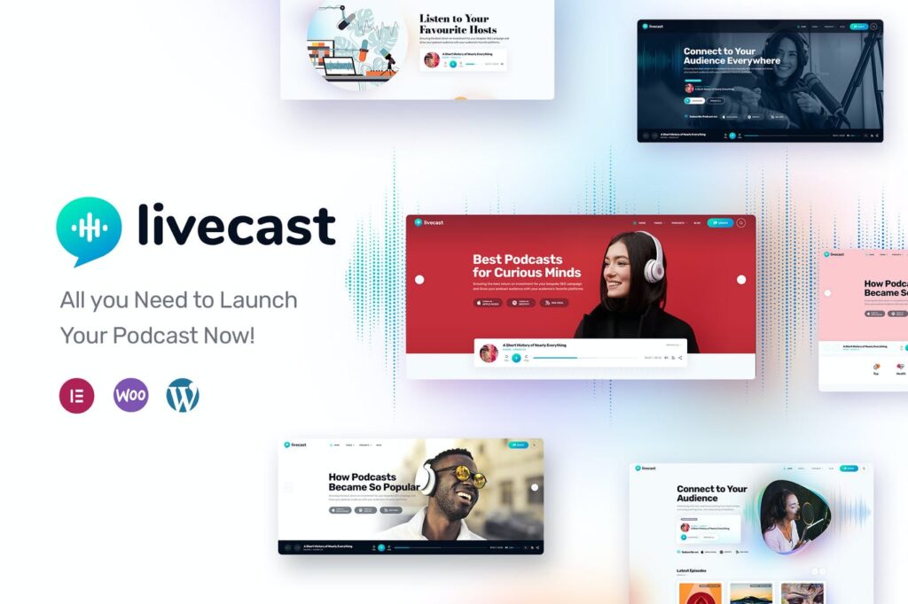 Livecast – Tema WordPress de Podcast