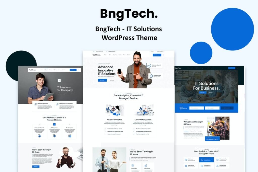 BNGTech – Tema WordPress de soluções em TI