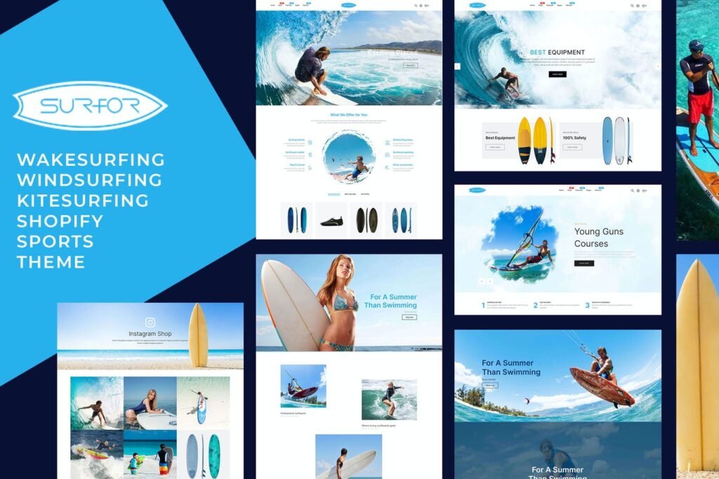 Surfor – Tema Windsurf e Sporte para Shopify