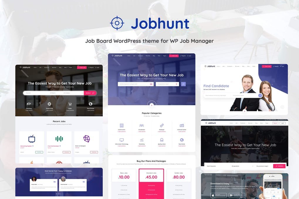 Jobhunt – Tema WordPress para Agência de Empregos e Job